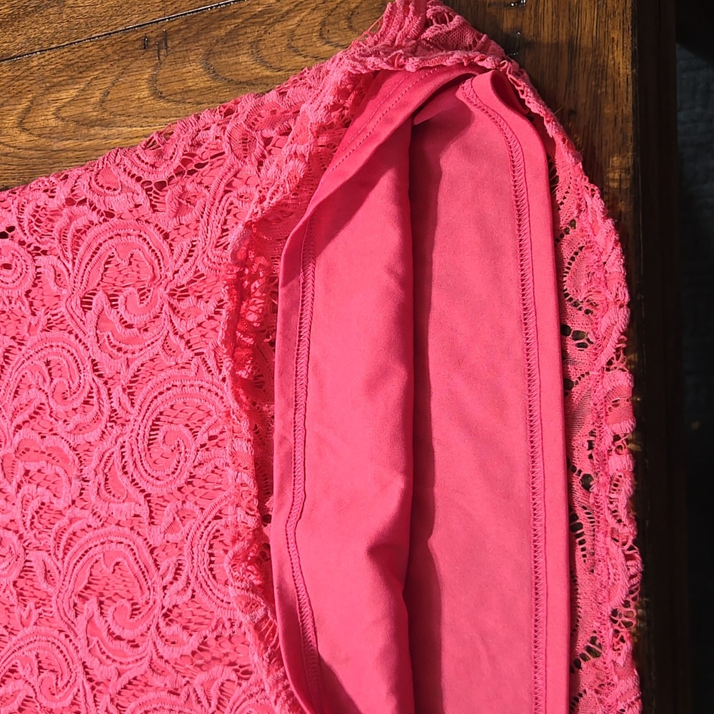 Ladies L/S Blouse. Beautiful Deep Pink Color.  Sz XL - Picture 5 of 5